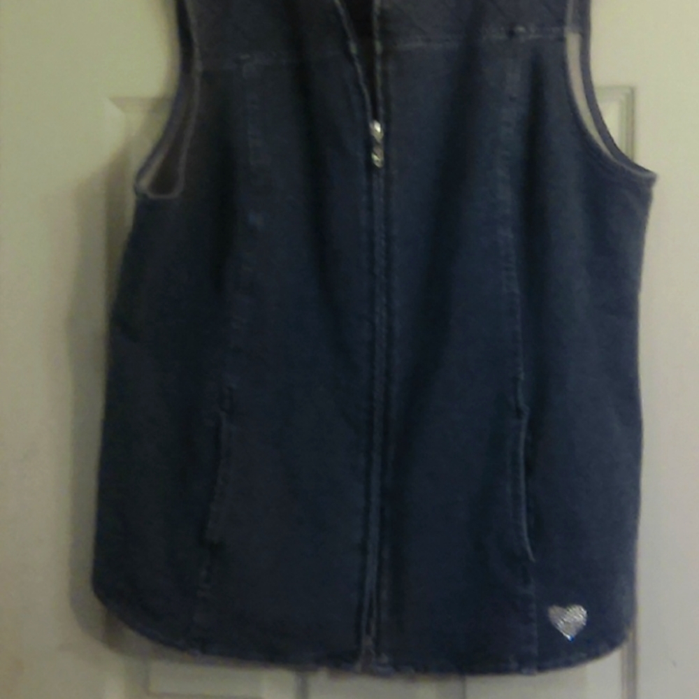 Quacker Factory Denim Vest